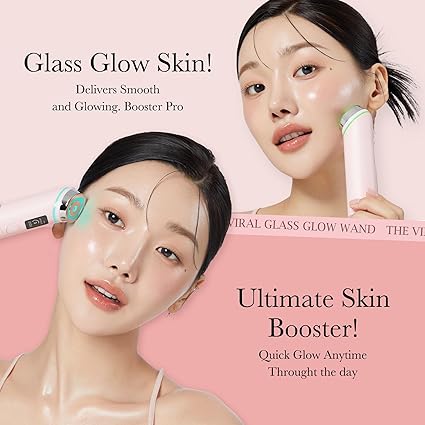 medicube Age-R Booster Pro Pink | 6-in-1 Real Glass Glow Beauty Massager | Looking Glass Skin | Korean Skin Care